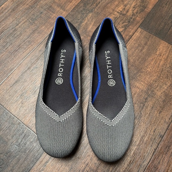 Rothy's Gray Birdseye Flats Size 10.5